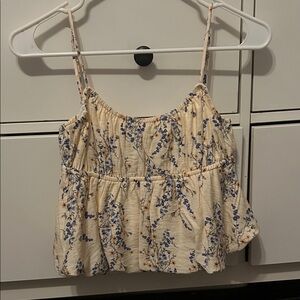 RSQ Cream Floral Camisole Top